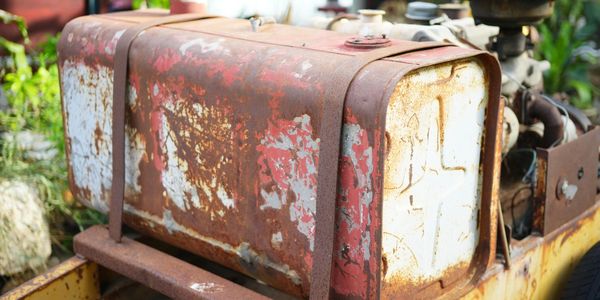 Rusty fuel tank