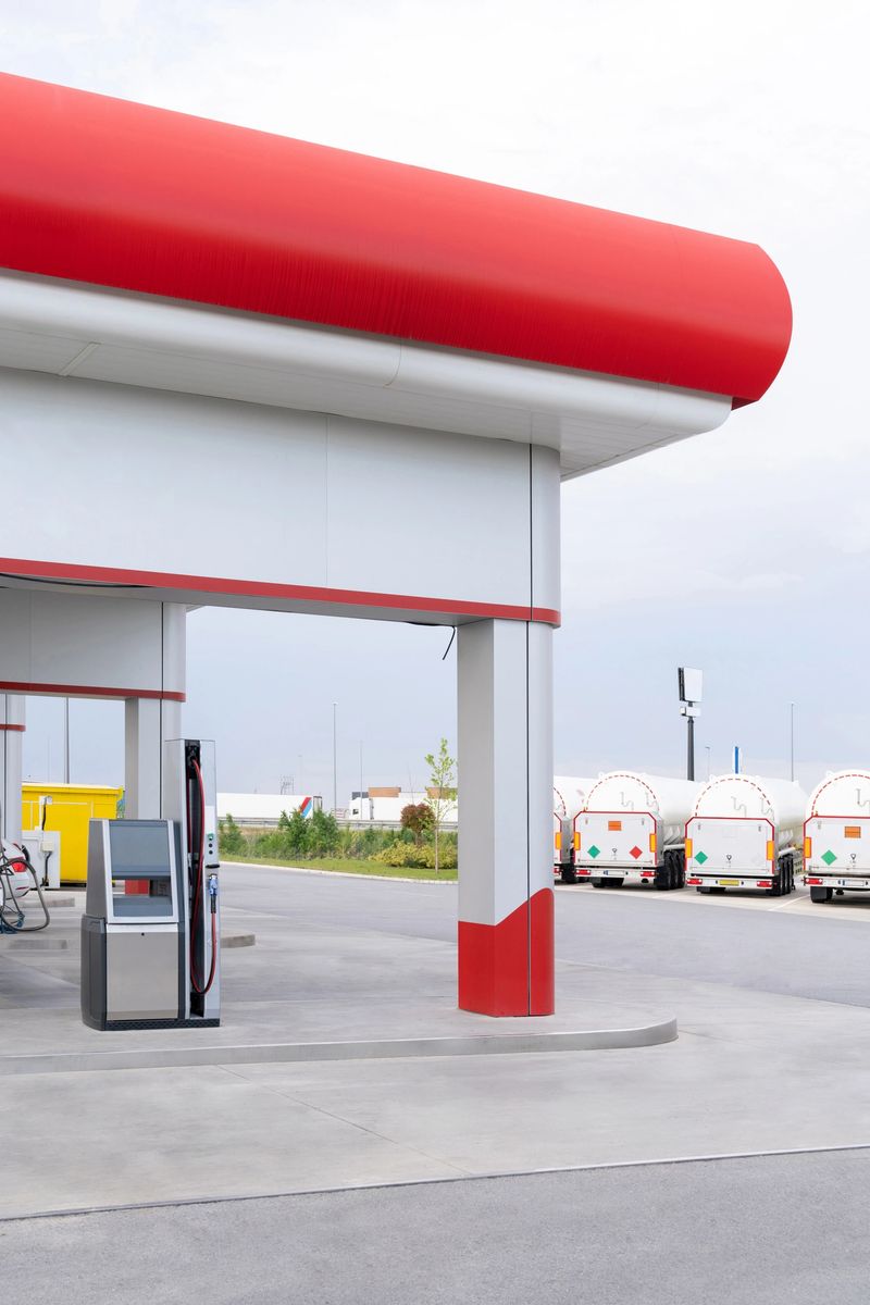 LPG and compressed natural gas filling station.