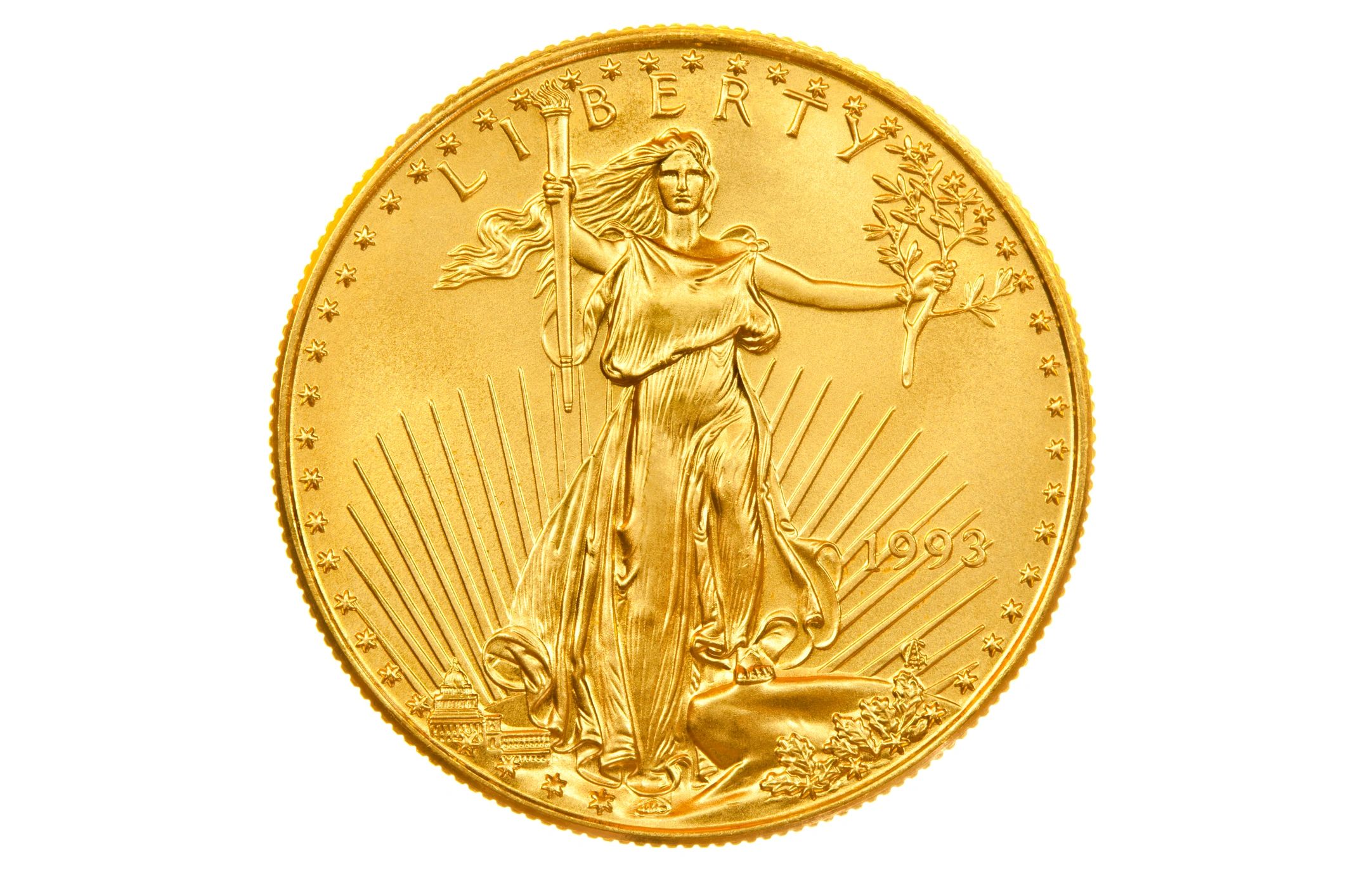 One ounce Gold American Eagle coin 