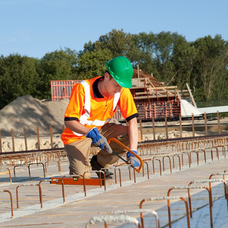 Building a bridge and road construction. 
