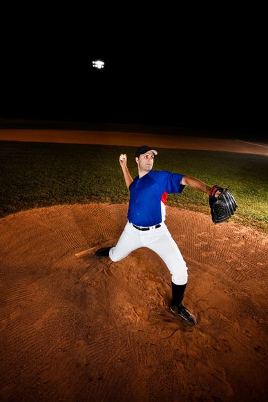Logo for Tom House Sports featuring National Pitching East and National Football East.