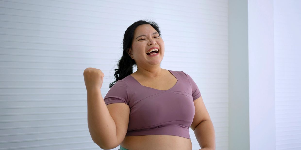 chubby woman losing weight