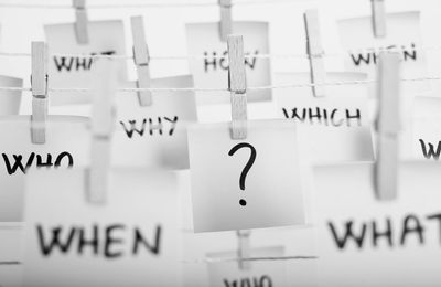 Questions representing the uncertainty, doubt, and repetitive thinking associated with OCD and ERP
