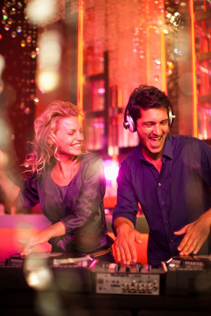 DJ and singer in nightclub