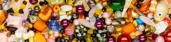 Colorful jewelry pieces showcasing bold designs.