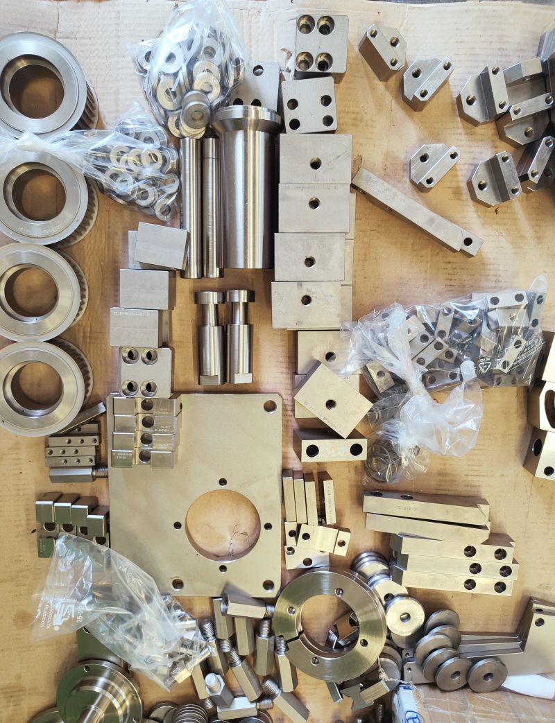 metalworking parts created with machine tools