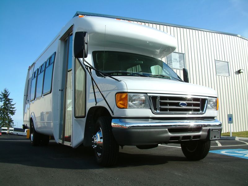 Wheelchair lift equipped Shuttle bus