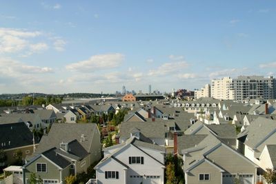 A pic of houses shows the concept of alcohol and drug rehab Boston Massachusetts 