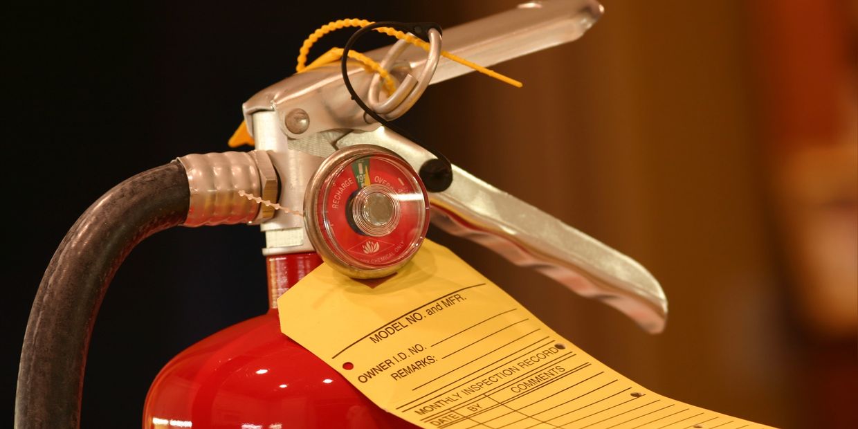 Get your fire extinguisher tags updated. Annual checks make sure that your equipment is compliant