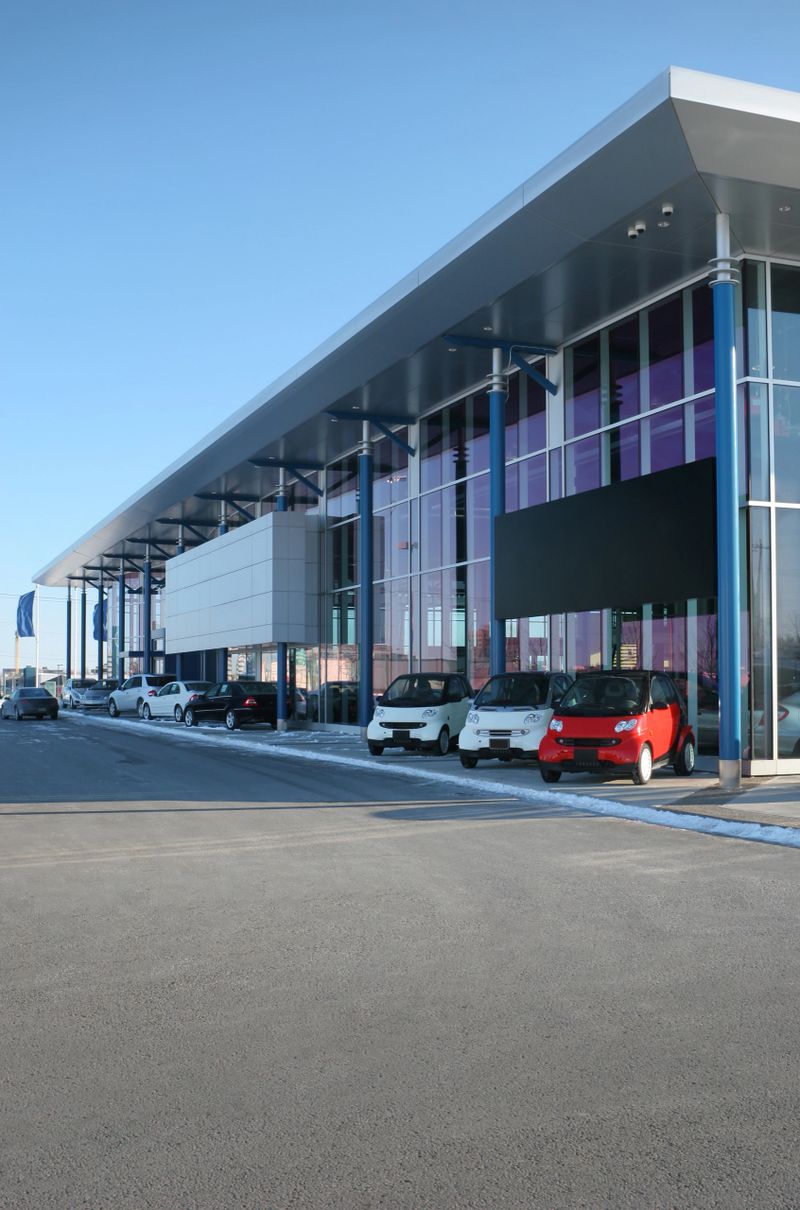 Modern Car Dealership