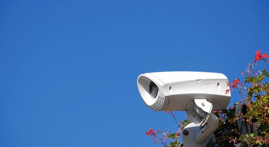 Skyline of a modern city with secure infrastructure