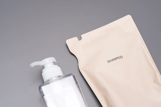 Elegant bottle of Natural Anti-Orange Shampoo