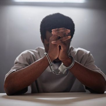 A man with handcuffs