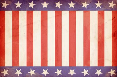 American Legion emblem on a vintage U.S. flag background.