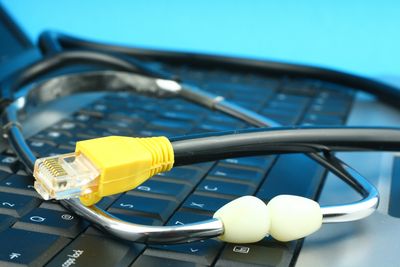 Laptop connections over the internet.