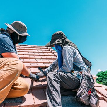 Roof repair work