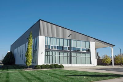 Exterior of commercial office building