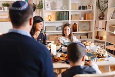 Community at a Jewish holiday celebration.