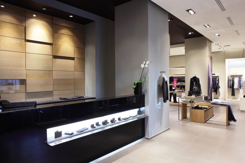 luxury stylish and modern fashion clothes store
