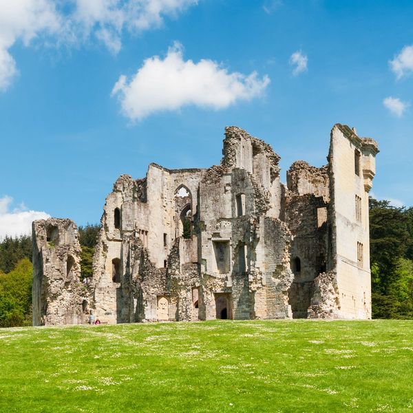 The ruins of Old Wardour Castle
