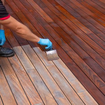 Professional wood deck staining for lasting protection from Colorado weather.