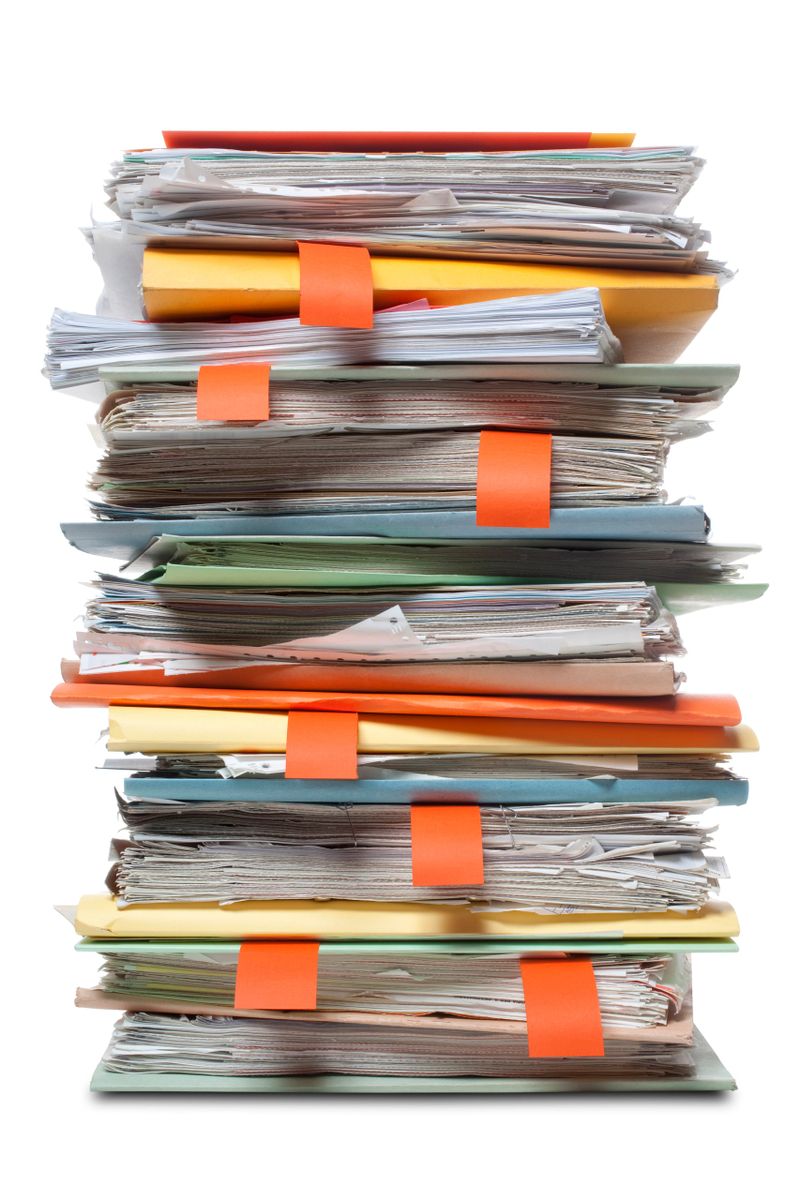 A stack of file folders. Similar photographs from my portfolio: