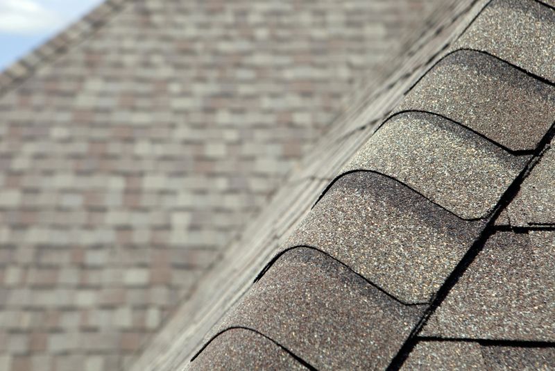 New Roof Cap Leads to Valley and Blurred Shingles