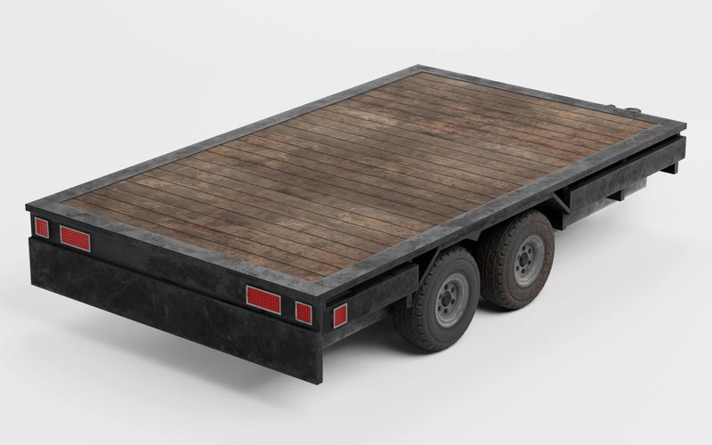 Realistic 3D Render of Trailer