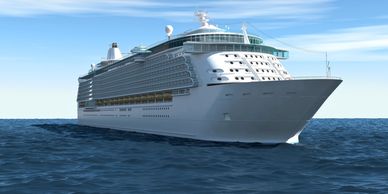 Large cruise ship