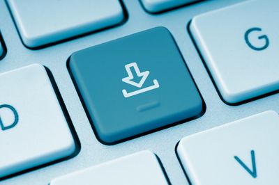 Photo of a download button