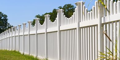 Custom Vinyl fence 