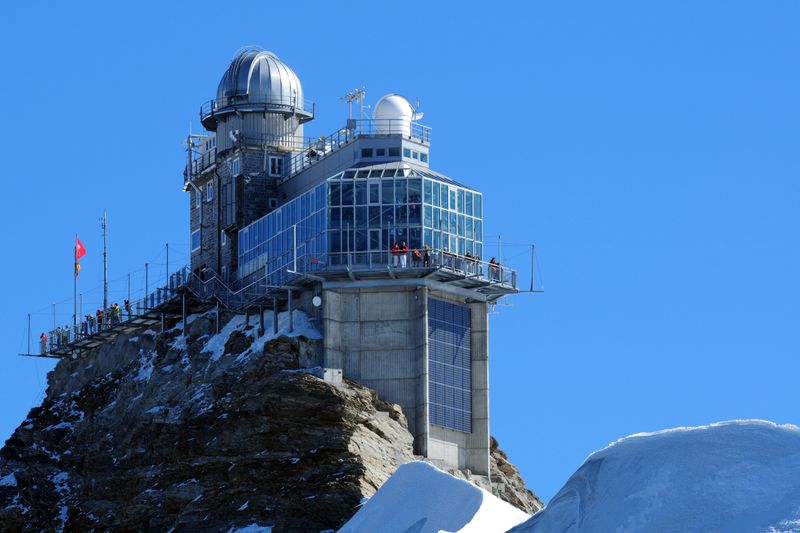 "Observatory On Jungfrau Mountain, Swiss"