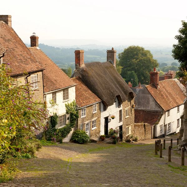 Gold hill, Shaftesbury cobbles streets and cottages
