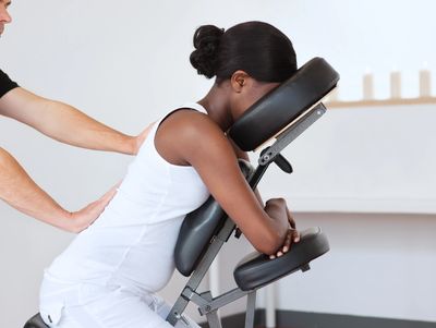 Seated chair massage