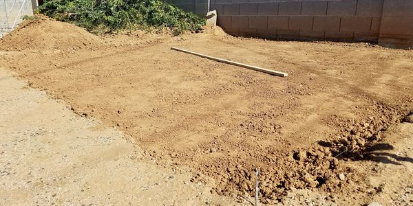Leveling dirt for foundation