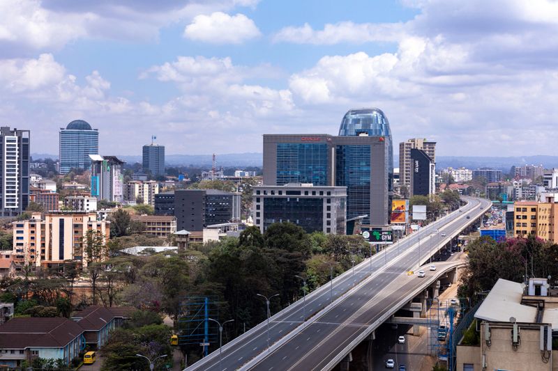 The Nairobi Expressway is a 27 kilometres toll road in Kenya, connecting Jomo Kenyatta International Airport to Nairobi's Westlands area, that has been constructed under a public-private partnership between the government of Kenya and China Road and Bridge Corporation.