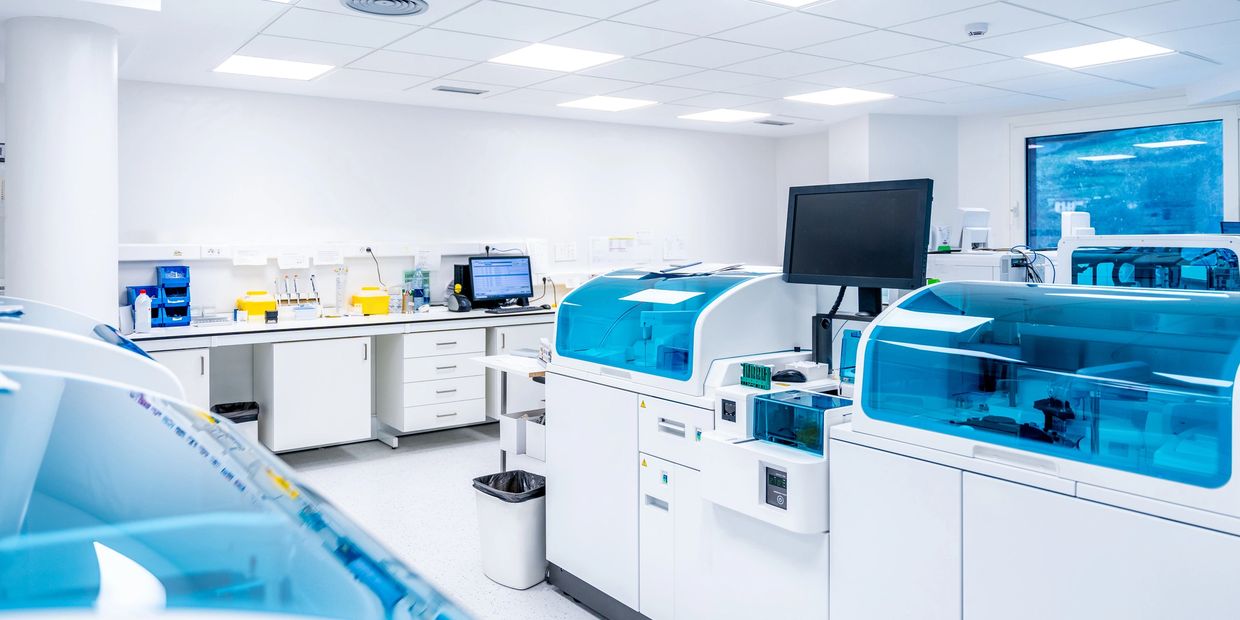 Medical equipment & lab equipment staged for medical equipment move & white glove delivery services