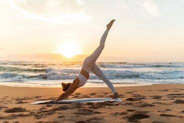 Yoga on the beach
