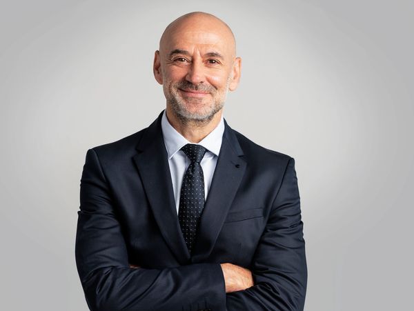 Businessman smiling headshot