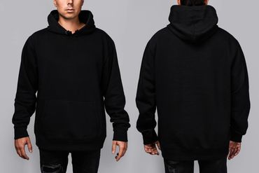 Black Regular Hoodie