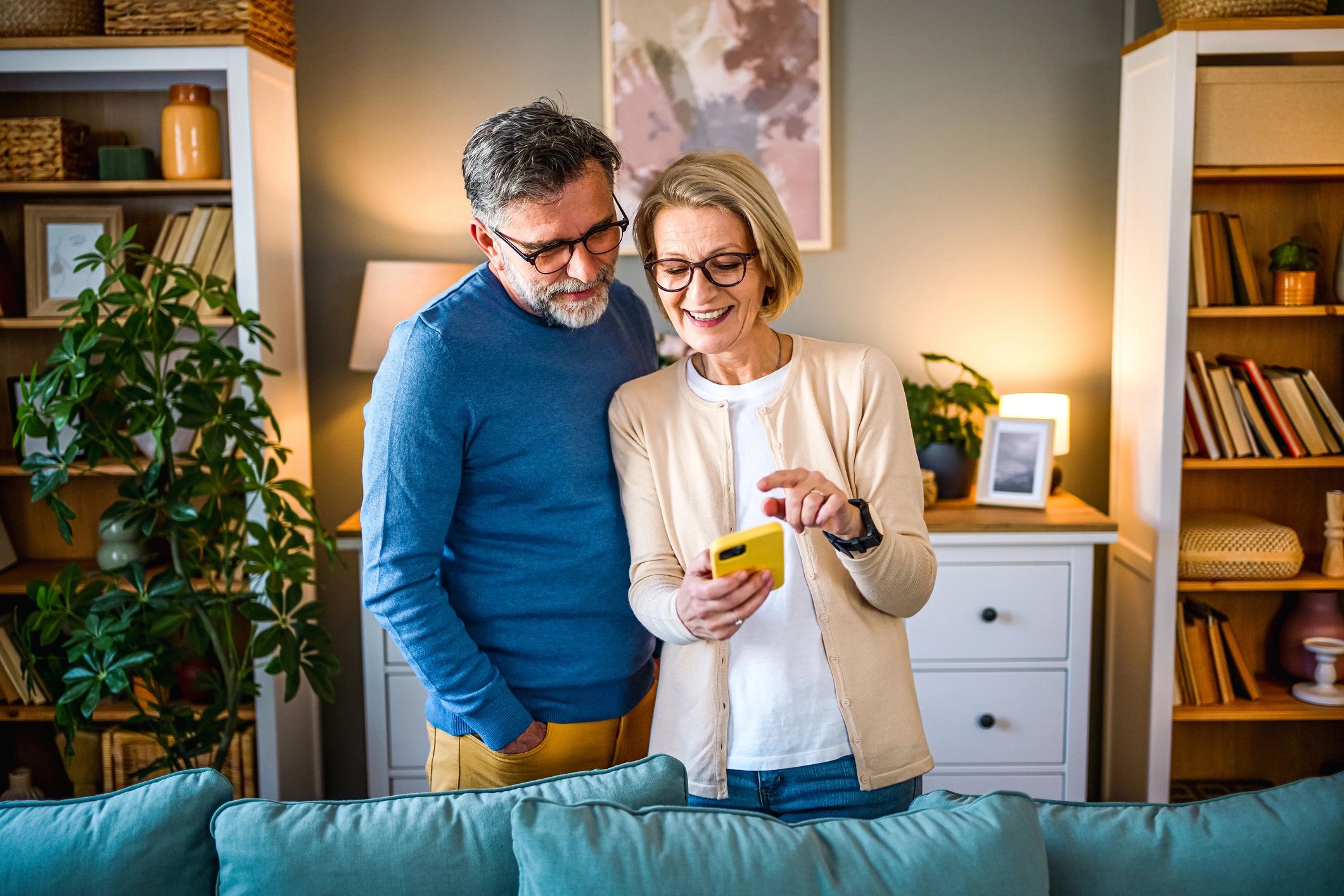 Woman and man doing a remote legal call