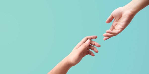 Reaching hands