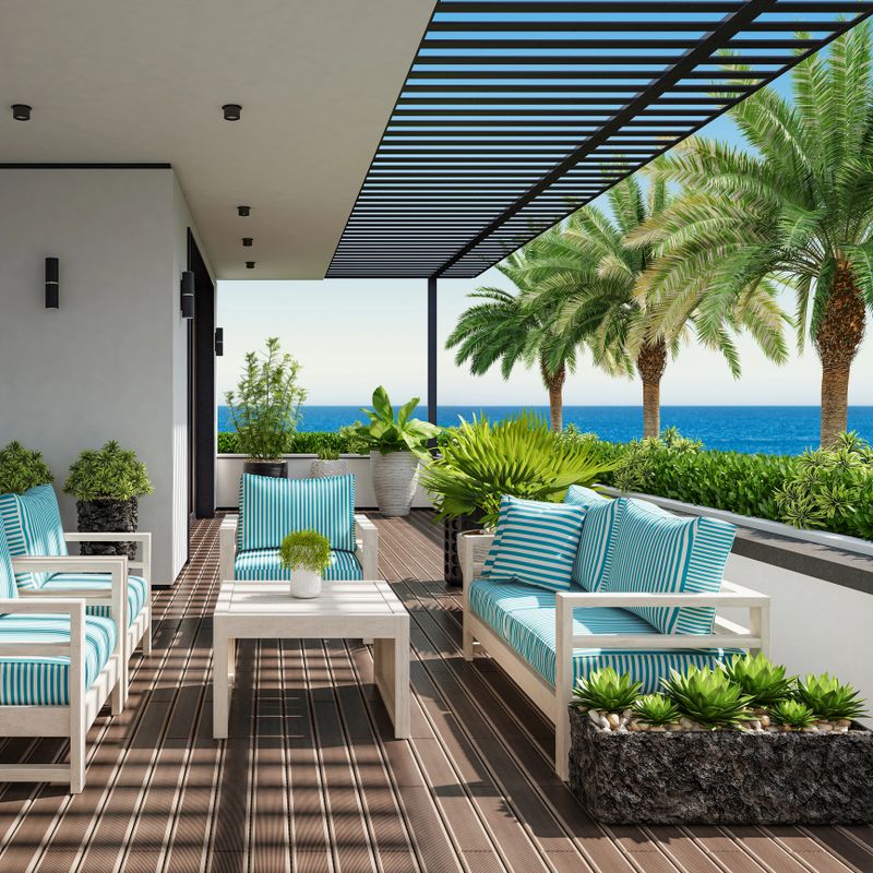 Experience the epitome of contemporary living with this modern villa boasting an exquisite interior, exterior, and a picturesque balcony adorned with a lush garden. This architectural masterpiece embodies the essence of luxury real estate, offering unparalleled sophistication and comfort. Set against a backdrop of breathtaking ocean views, it presents a harmonious blend of indoor-outdoor living, creating an idyllic sanctuary for discerning homeowners.