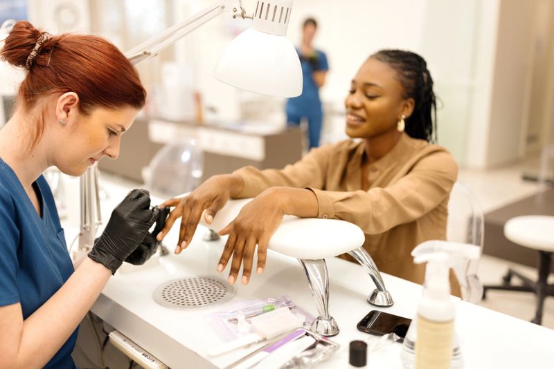 Woman working in a beauty salon as a beautician