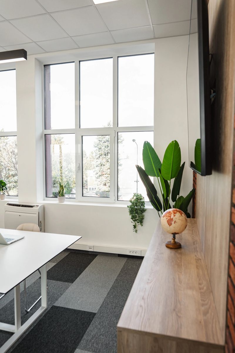 Empty modern meeting room