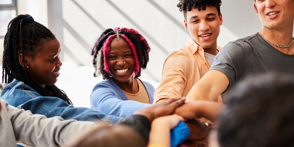 Diverse youth engaging in community activities.