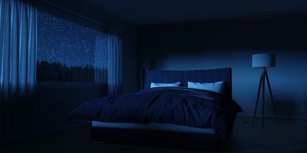 Bedroom at night