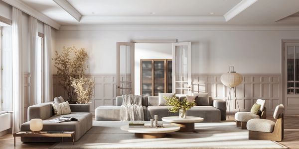 Bright, modern living room with good Qi flow. Hope it matches your “Life Palace”