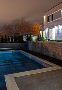 FIRE & WATER AT NIGHT