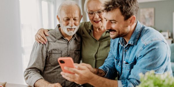 son helping parents make their first call for allied health assistance 